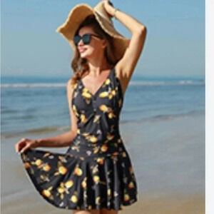 Summer Mae Size 4XL tropical one piece control swimsuit NWOT